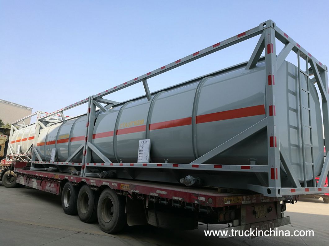 ISO 20feet Container Tank (Steel Lined LDPE Tanker) for Hydrochloric Acid Sodium Hypochlorite Ferric Chloride
