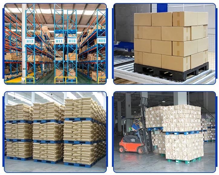 Warehouse Racking Storage and Ground Stackable Three Runners Plastic Pallets