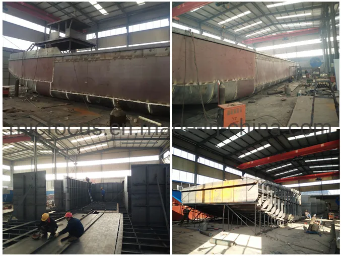 35t Self Propelled Split Hopper Barge for Sea Projects
