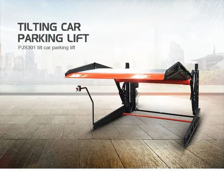 Hydraulic Tilting Parking Lift 2 Post Tilt Car Lifts for Home Garage
