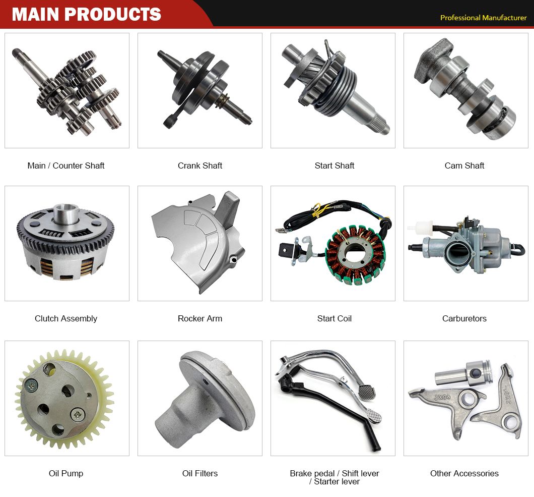 Motorcycle Part Cg200 High Performance Cg200 Main and Counter Shafts for Motorcycle Engine Spare Parts Factory Direct Selling Good Quality Welcome Consultation