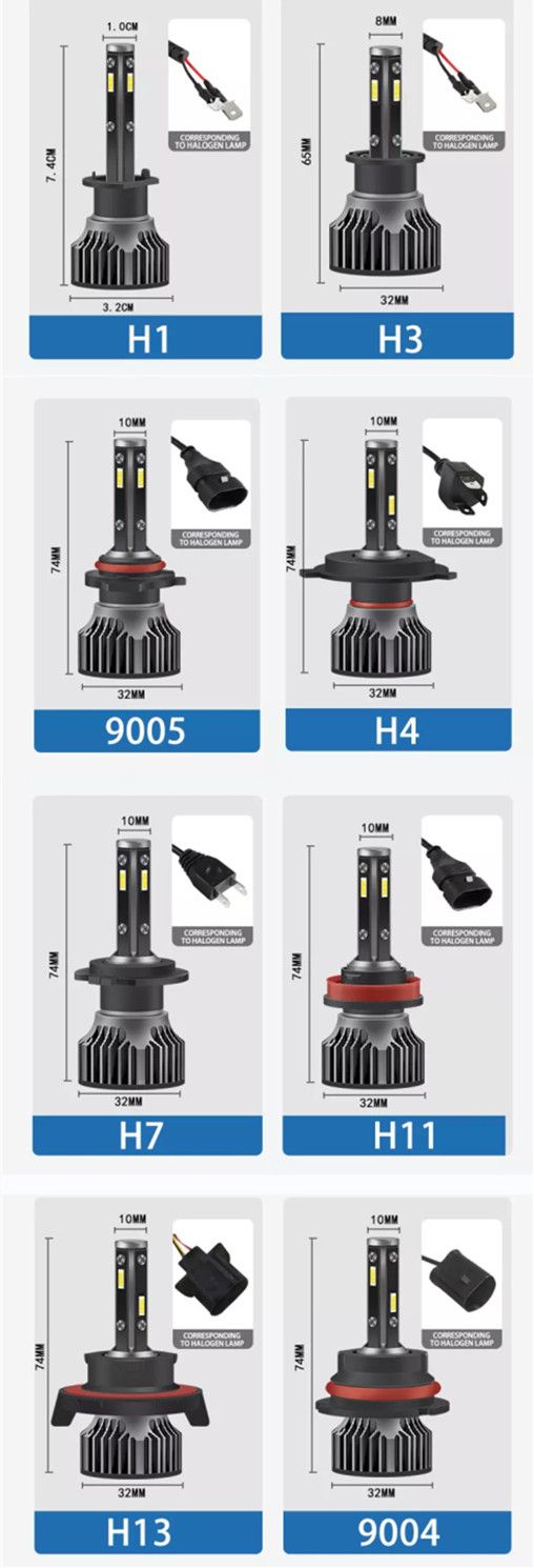 High Quality H7 H11 H1 LED Headlight Bulb