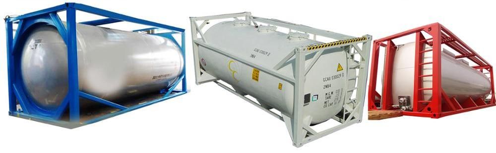 VIP 40FT Chemical Fuel Oil Liquid Storage ISO Steel Tank Container