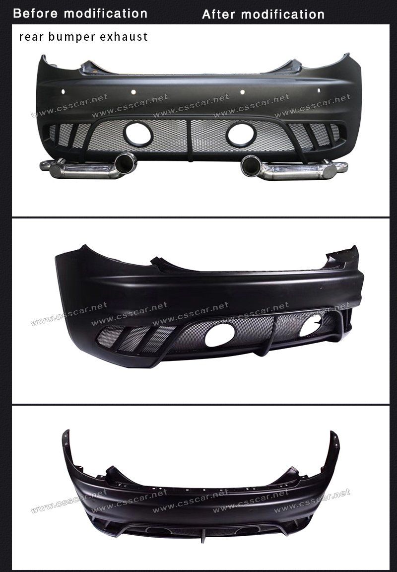 Mc Style Car Parts Rear Bumper Kit Extension for Maserati Gt Auto Accessories Bumper Cover Protector