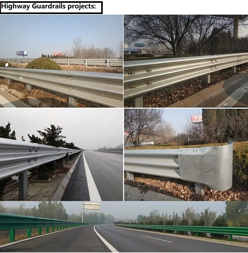 Mash Tl4 Aashto M180 Metal Steel Galvanized Highway Roadway Corrugated Road Safety Traffic Road Crash Barrier Fence Guardrail Post