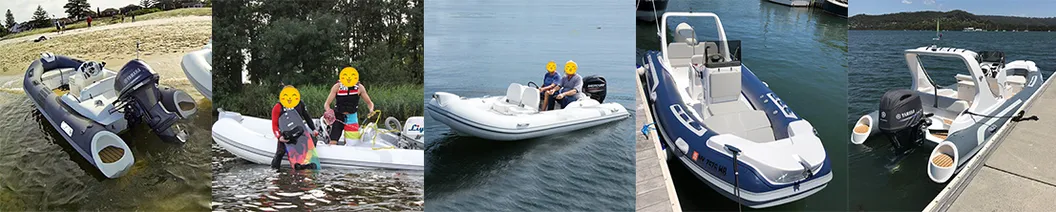 Liya 2.4-5.2m Inflatable Rib Boat Flat Bottom Boats for Sale