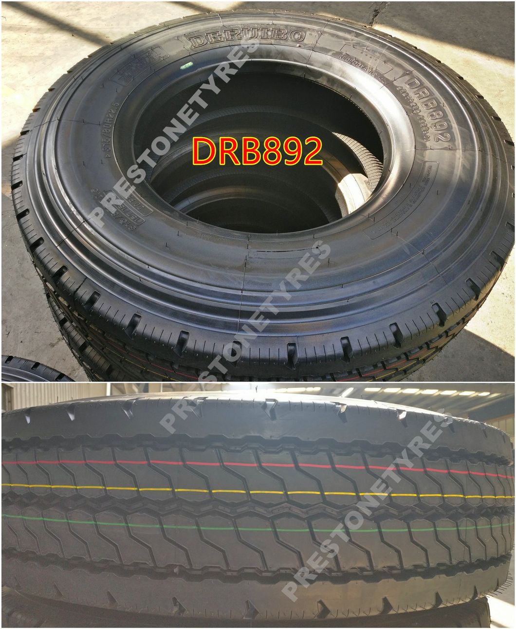 Drb582 Deruibo Super Highway All Position Truck Tyres 11r22.5 12r22.5 295/80r22.5
