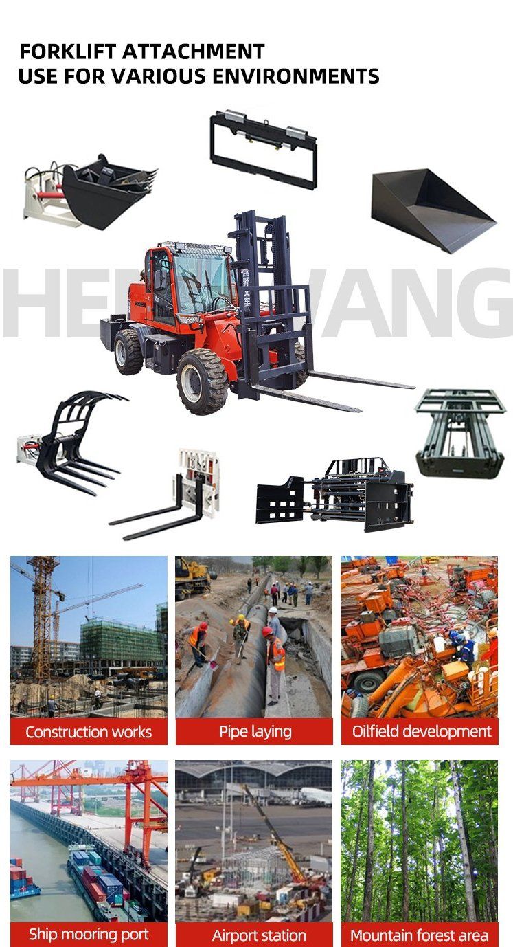 CE Rough Terrain Diesel 5 Ton off-Road Forklift