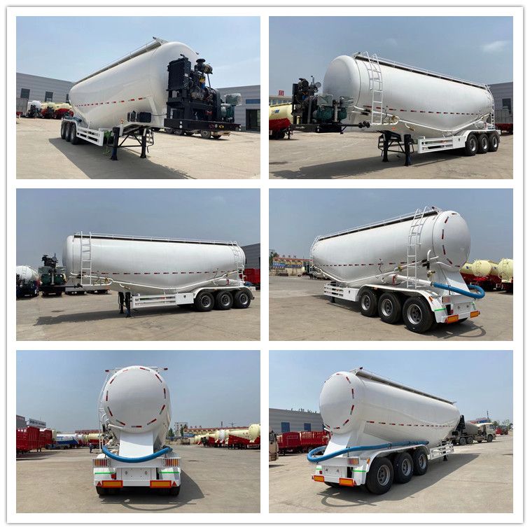 3 Axles 35m3 40m3 45m3 Cimc Cement Bulker Trailer Specification