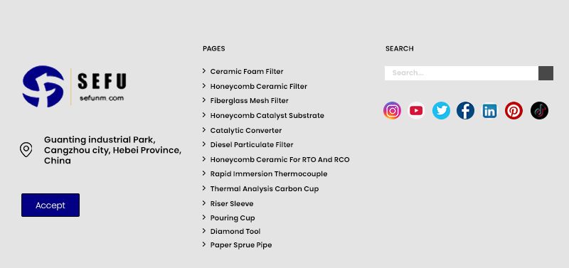 Sefu Particulate Filter Replacement China Automobile Converter Suppliers Diesel Oxidation Catalyst Ceramic Codierite Filter Formaldehyde Catalyst