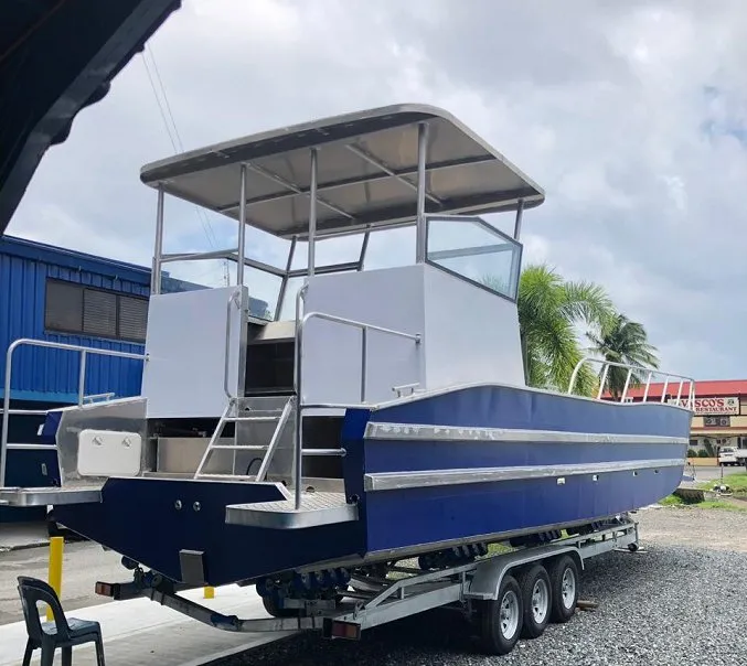 10m 33FT Aluminum Work Boat Aluminium Speed Fishing Sport Motor Cargo Boat Transport Landing Craft for Sale