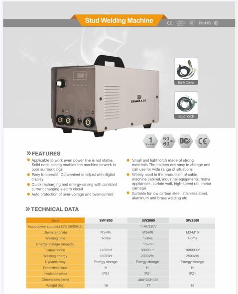 High Quality Saw 2500 Stud Welder Inverter