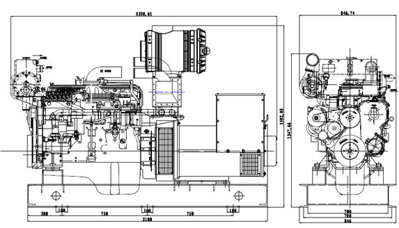 Cummins Marine Diesel Engine 6ltaa8.9-GM200