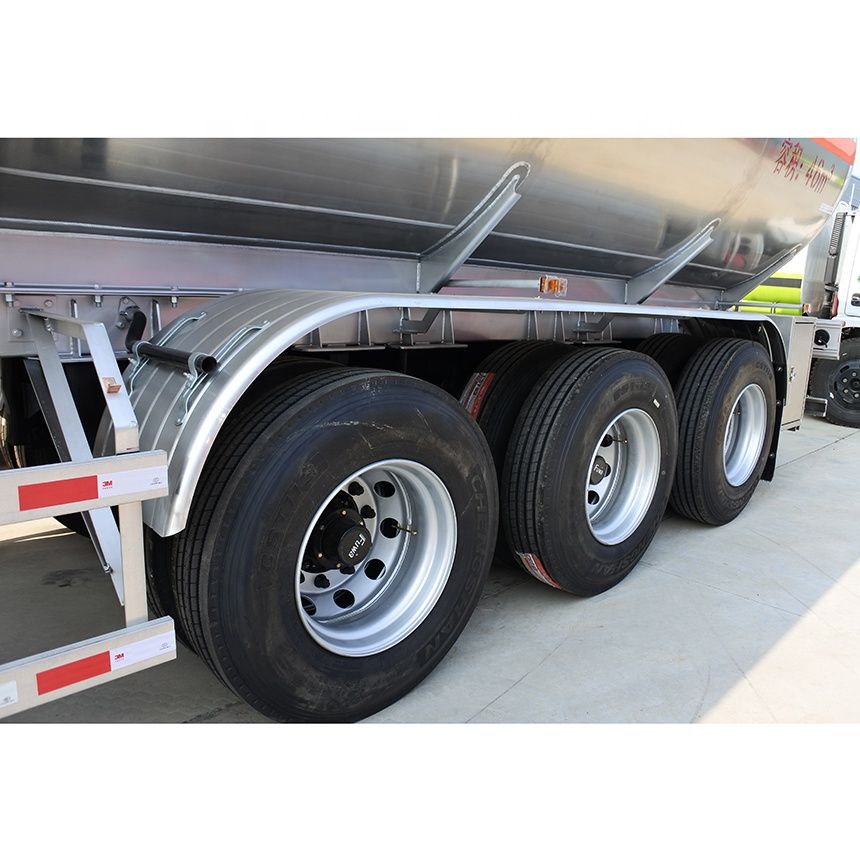 High Performance Semi-Trailer 3-Axle 42m3 46m3 50m3 Aluminum Alloy Gasoline Diesel Fuel Tanker Trailer Truck for Sales