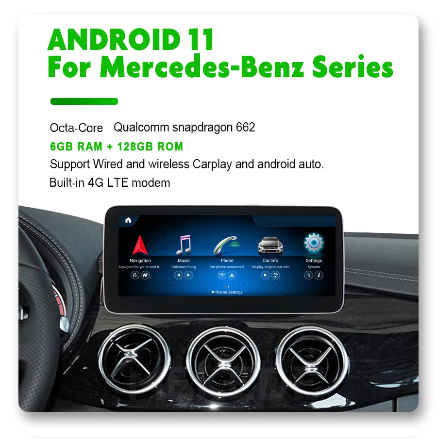 Witson Android 11 Car Multimedia for Mercedes-Benz B Class W246 B180 B200 B220 B250 B260 Rhd Ntg4.5 GPS Vehicle Radio 6+128g