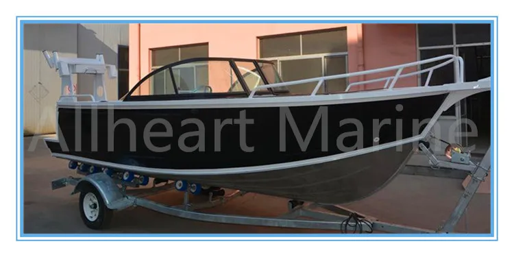High Quality Aluminum Boat Fishing Boat 5.0m/17FT Bowrider Boat with Outboard Engine for Sale