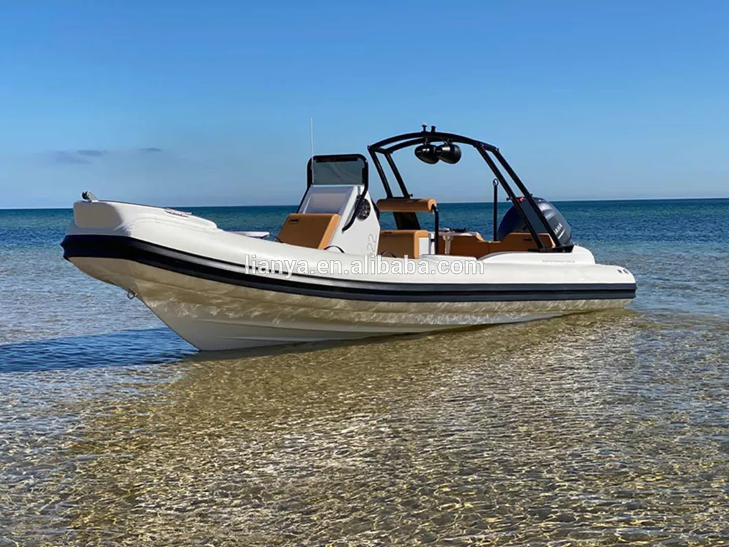 CE Approved Liya Luxury Rib Boat 22FT Speed Boat 6.6m Fishing Boat