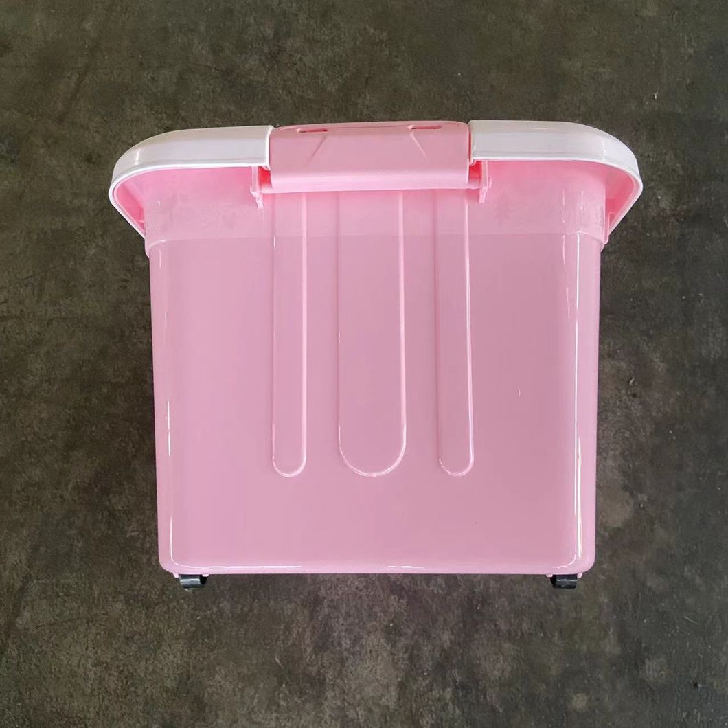 Home Use Storage Box with Lid and Wheels Customized Color 100% PP Hot Sale Bulk Production OEM