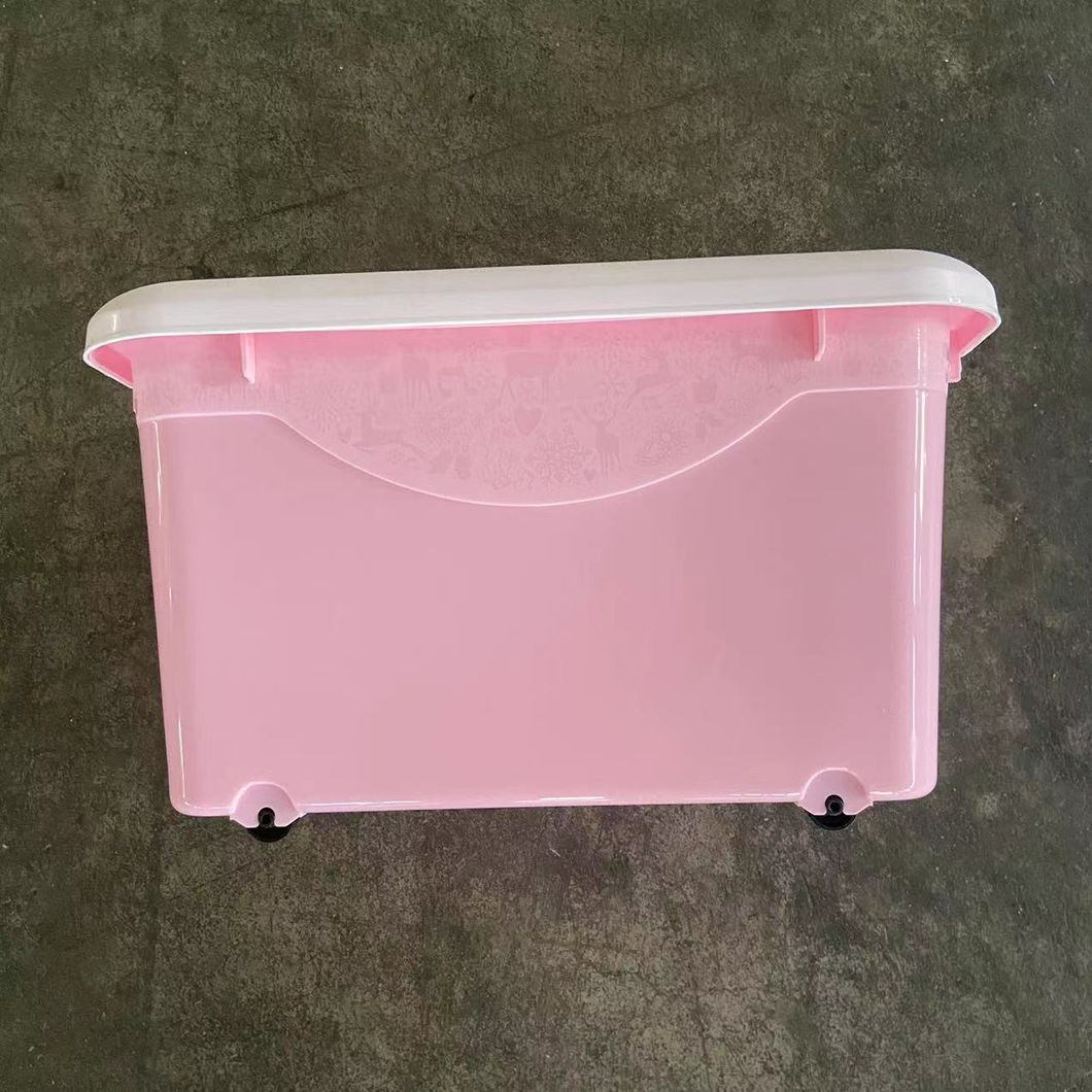 Home Use Storage Box with Lid and Wheels Customized Color 100% PP Hot Sale Bulk Production OEM