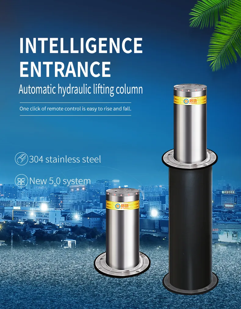 Safety Automatic Lifting Hydraulic Column Telescopic Barrier for Crowd Control Usage