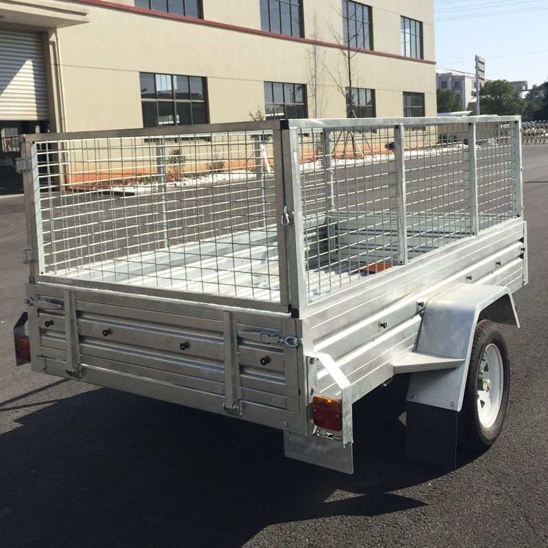 6X4 7X4 7X5 8X5 Emark Approved Galvanized Tipper Trailer/Box Trailer /Cage Trailer