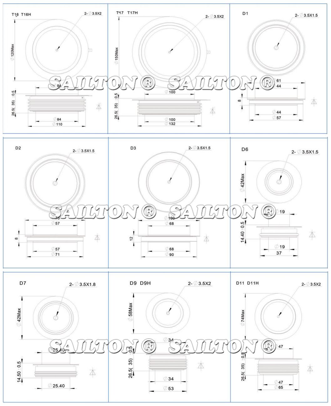 Replacement 5sdd High Reliability Welding Diode