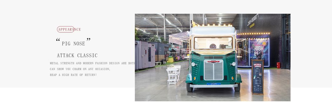 Mobile Electric Fast Food Truck with Convenient Kitchen Equipment Vending Coffee Ice Cream Catering Truck