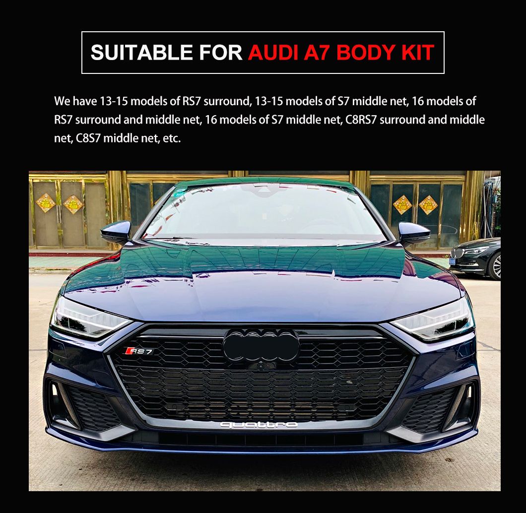 Auto Body Part Accessories Body Kit Front/Rear Bumper with Grills for Audi A3 RS3