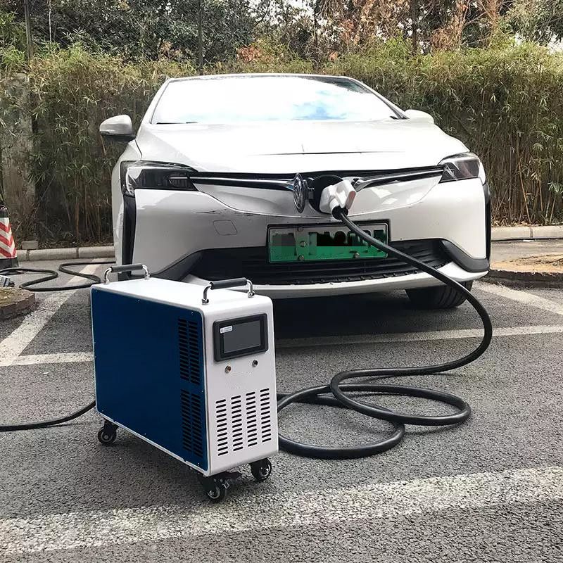 Portable DC Quick EV Charger with Batteries