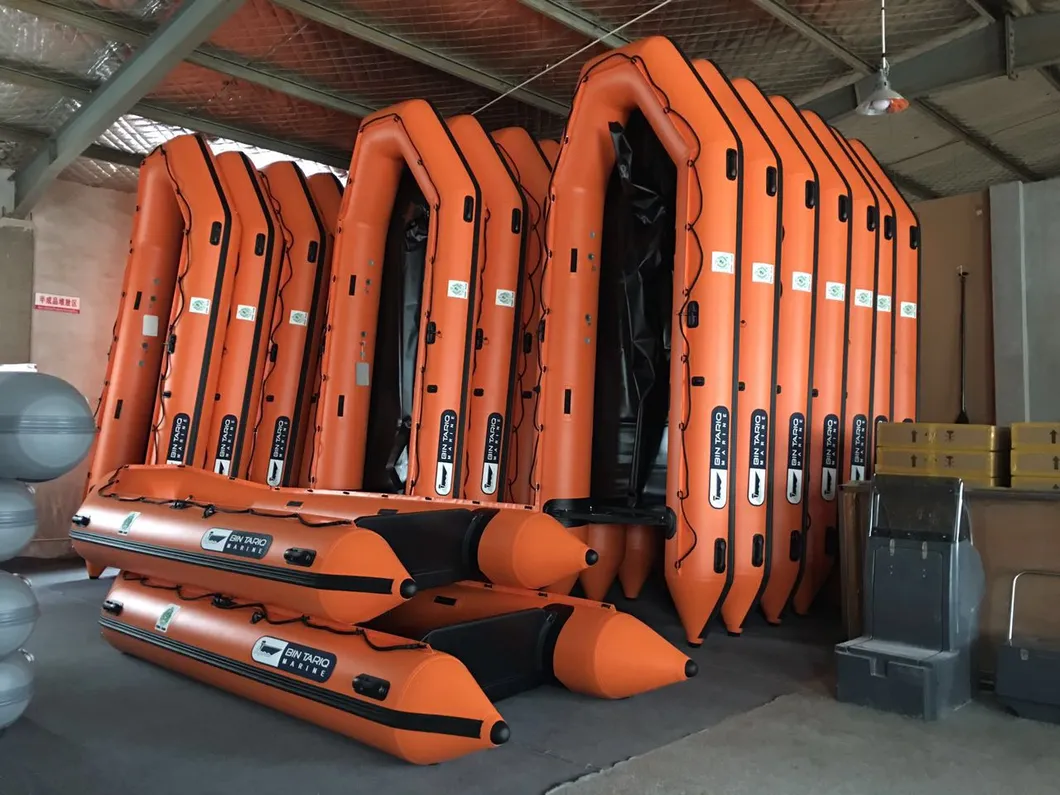 Liya 2-6.5m Black Military Rubber Boats Foldable Inflatable Boat