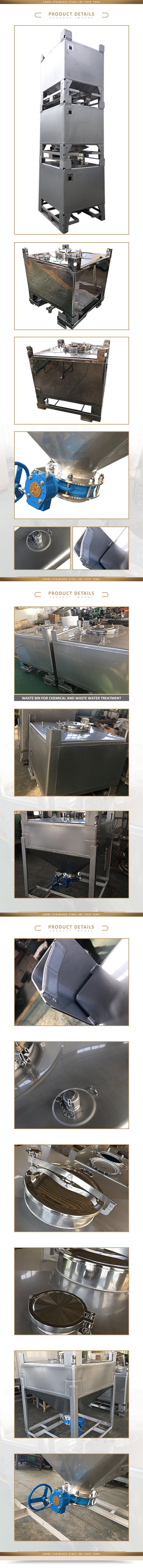 1000 Liter Steel IBC Tank for Chemical and Food Storage