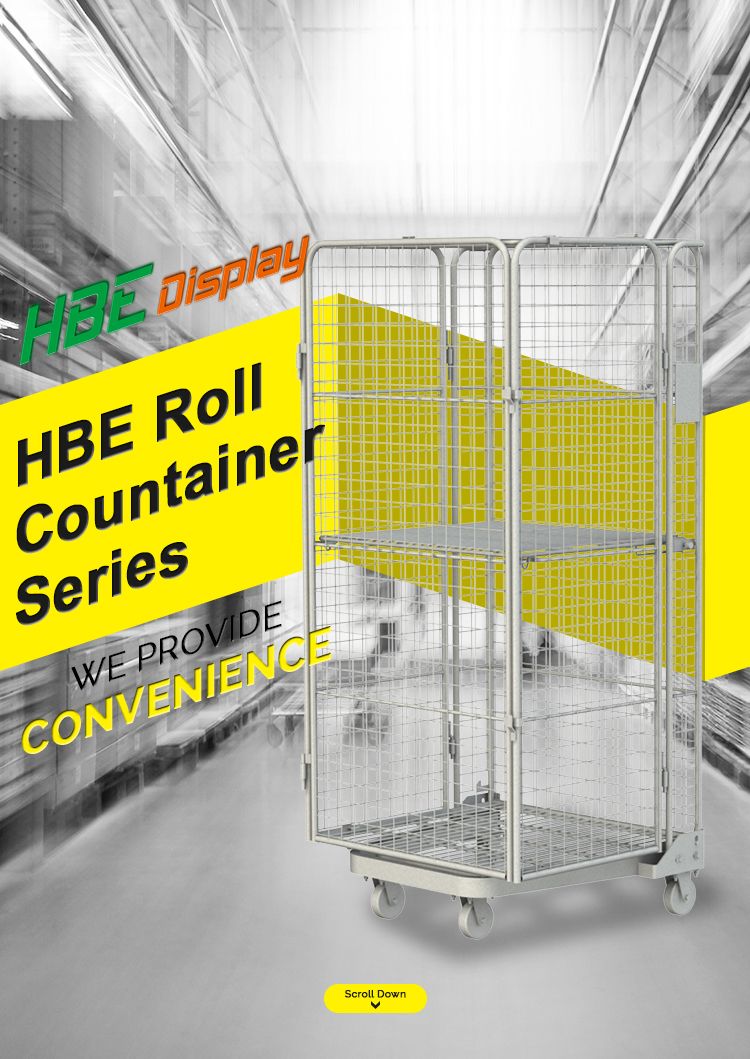 4 Side All Around Use Wire Roll Container