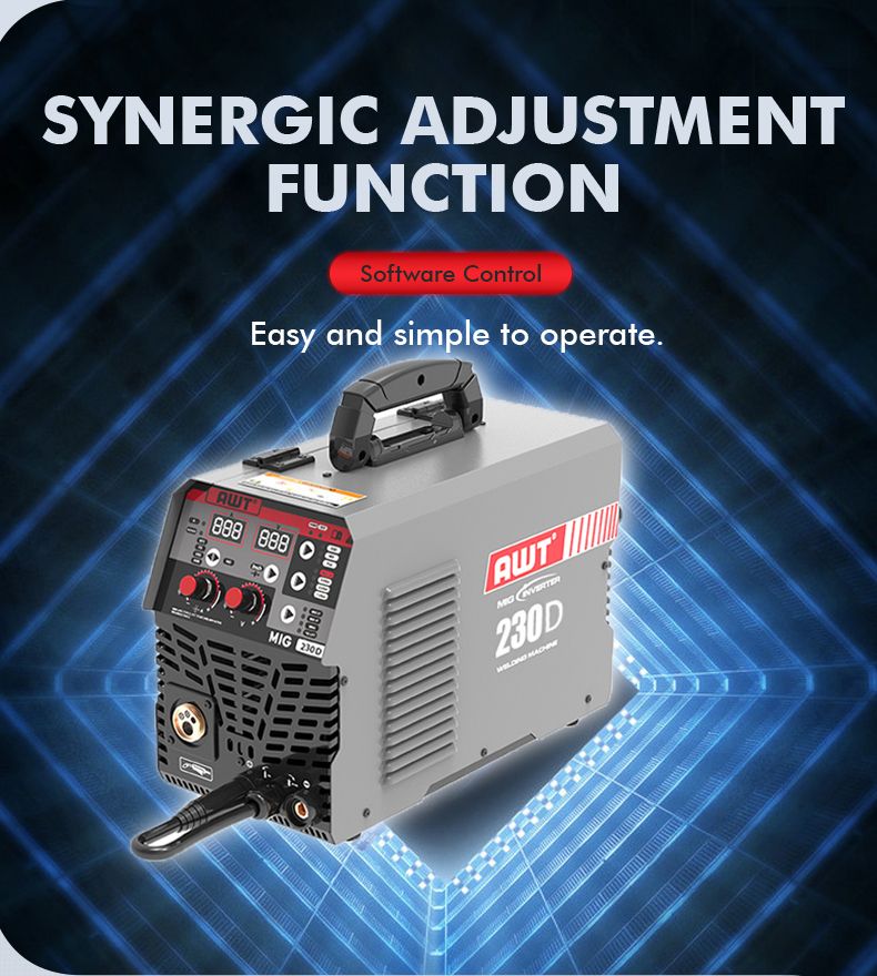 MIG66-230d Flux MIG Welding Machine Double Digital Display Inverter Welder