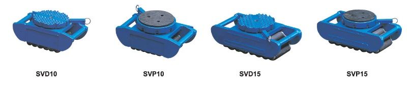 15ton Individual Roller Skates with Swivel Locking Rubber Pad Top Svp15