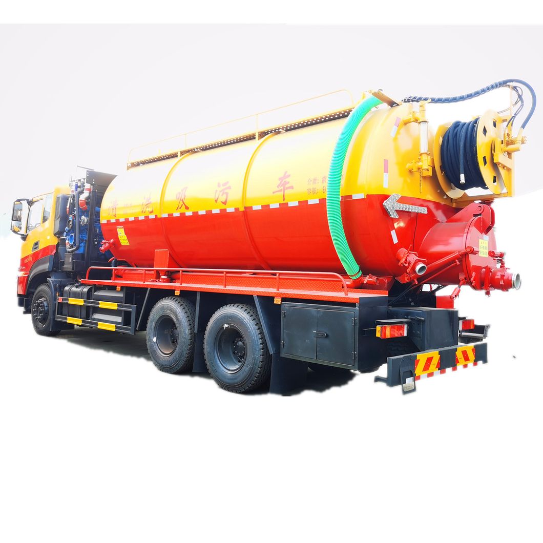 Foton Sewer High Pressure Jetting Combined Vacuum Pump Suction Truck (10m3 -12 m3 Right Hand Drive EURO 5 Sewage Cleaning Tanker)