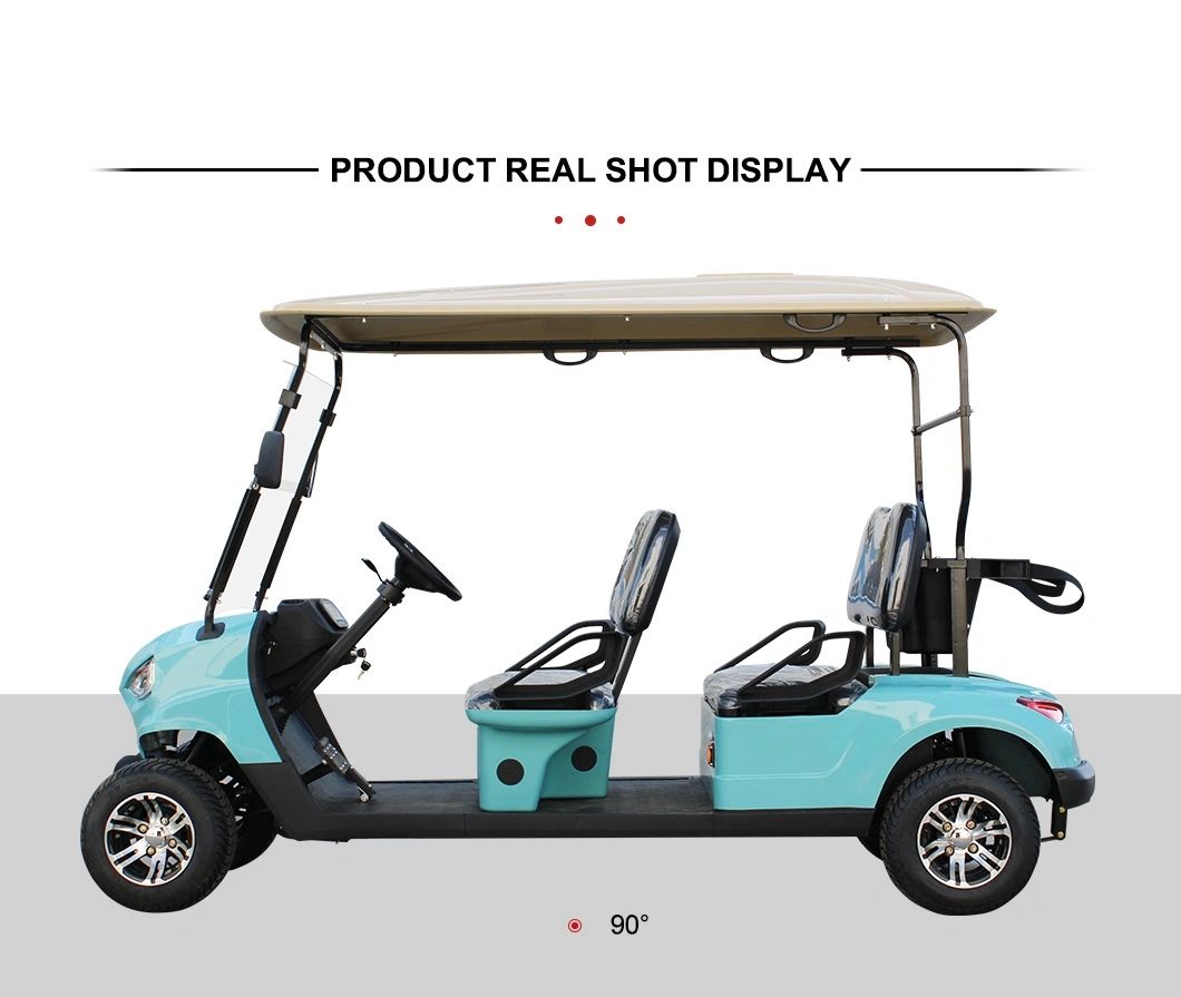 New Energy Multipurpose Club Custom 4 Wheels 4 Seats China Electric Scooter Golf Cart