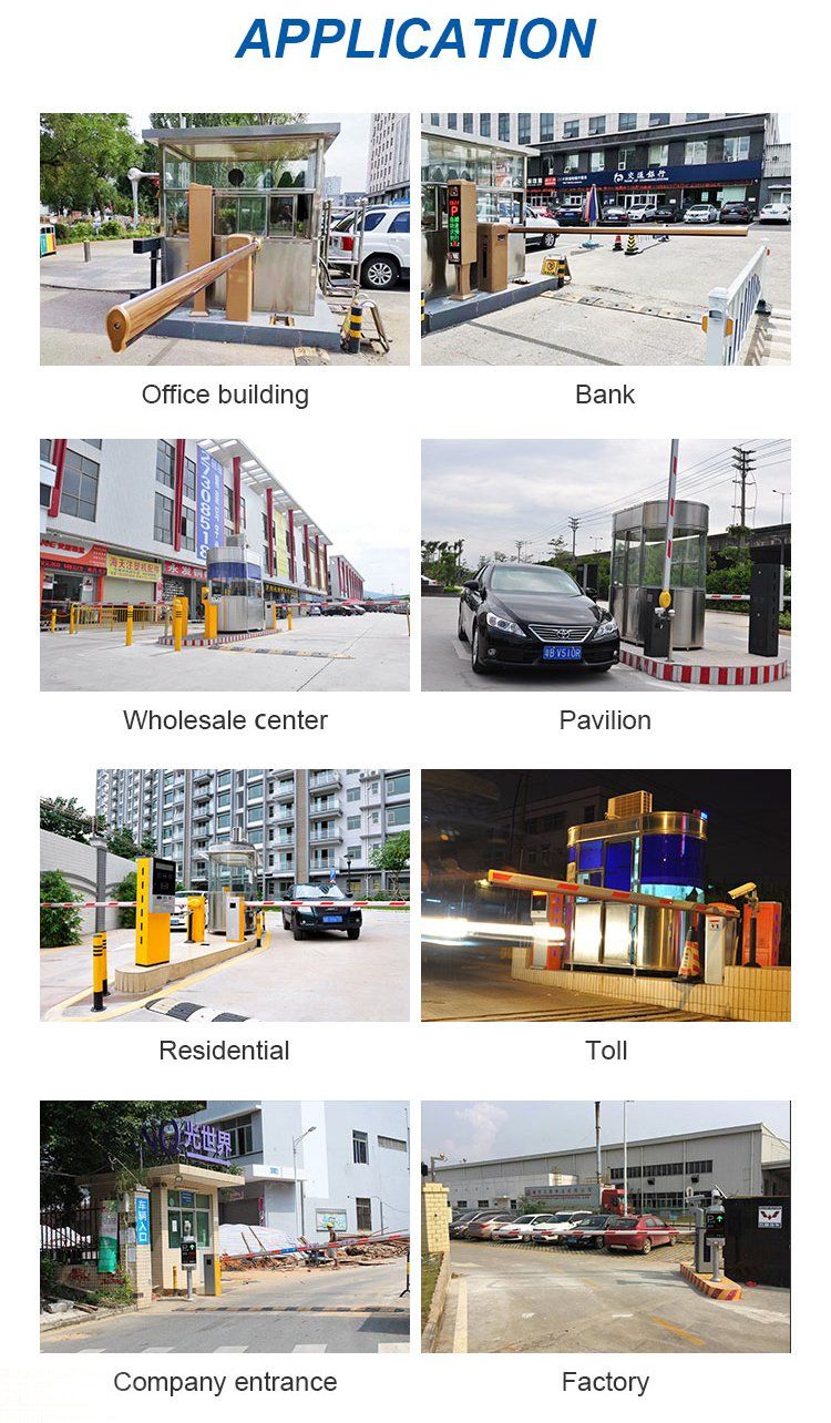 High Quality Automatic Light Instruction Barrier Gate for Parking Control System