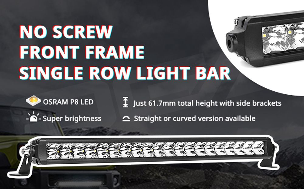 48 Series Low Profile Light Bars for UTV 20 Inch Curved Light Bar