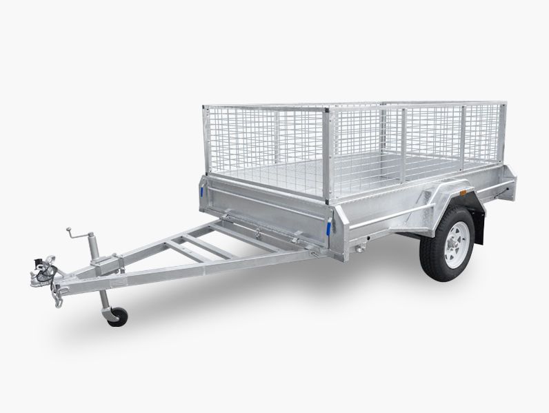 6X4 7X5 8X5 Australian Approved Fully Welded Galvanized Box Trailer
