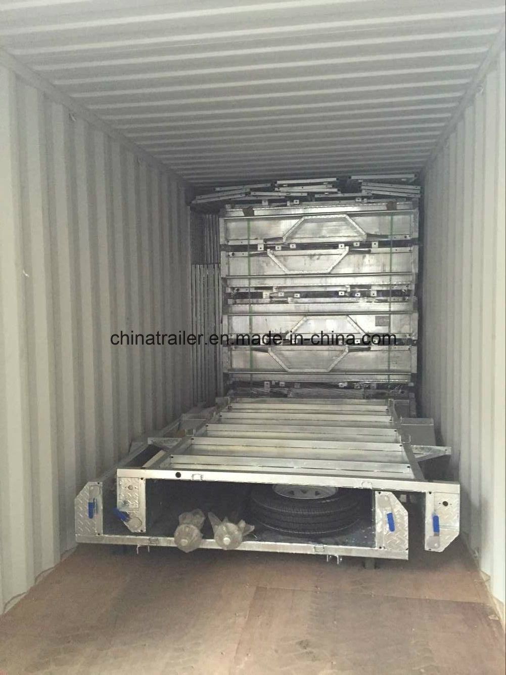 2017 Fully Welded Tipper Hot DIP Galvanized 7X4 Cage Trailer