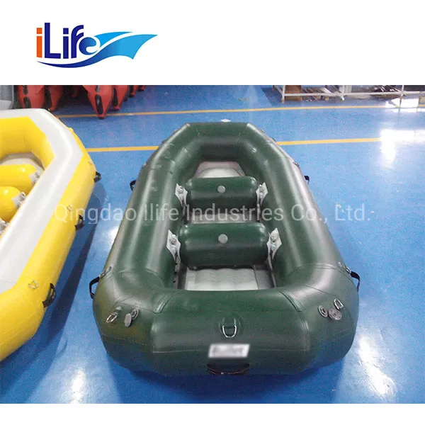 Ilife Raft 3.3m PVC/Hypalon Fishing Whitewater River Self Baling Paddle Rafting