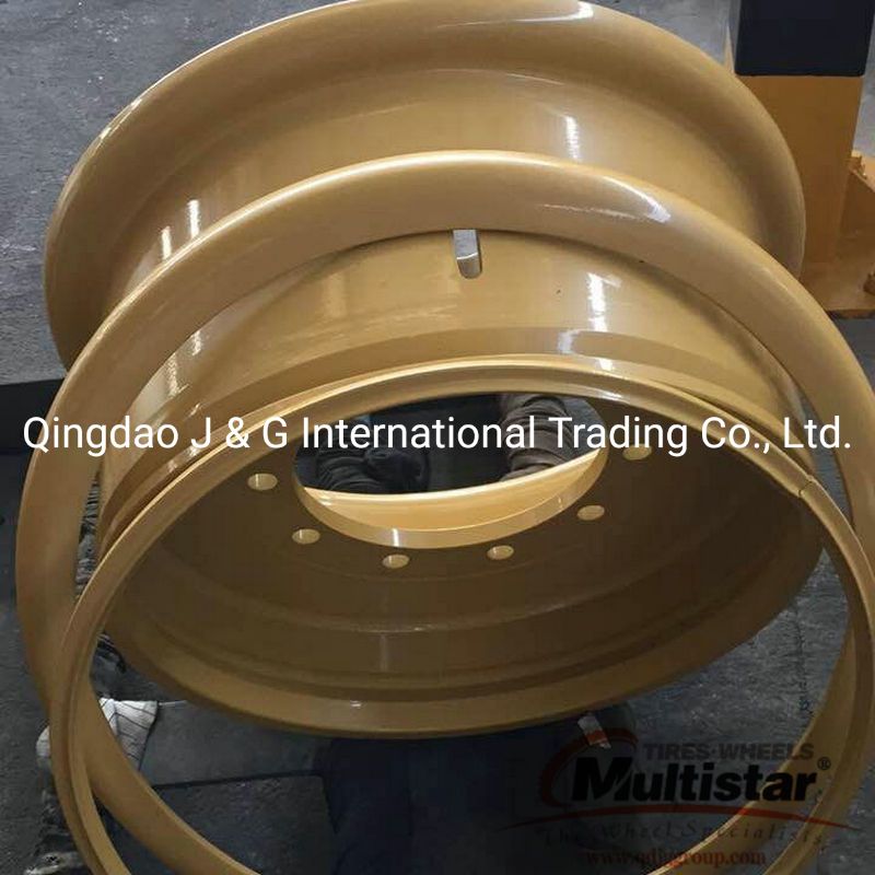 25-19.50/2.5, 25-22.00/3.0, 25-25.00/3.5 Steel OTR Wheel Rim for Motor Grader, Wheel Loader, Dump Truck, Backhoe, Crane