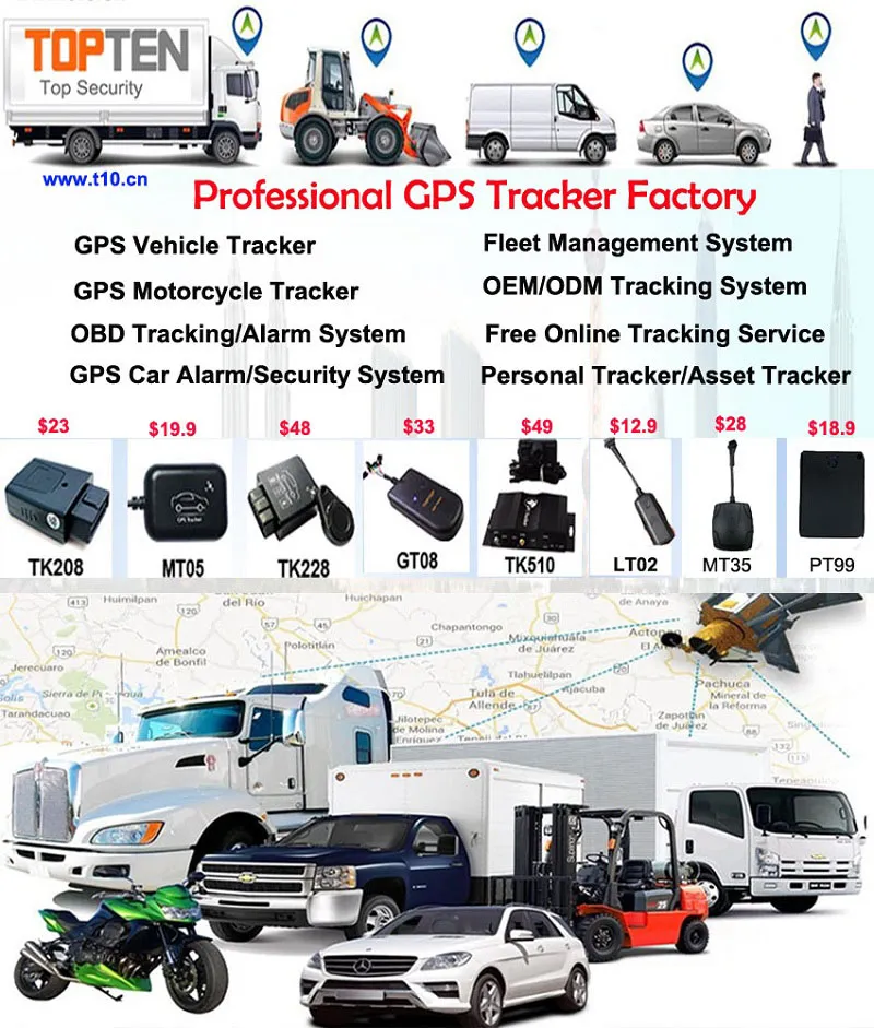 Smallest GPS Tracker with Over-Speed Alarm, Geo-Fence Alarm Mt05-Wy