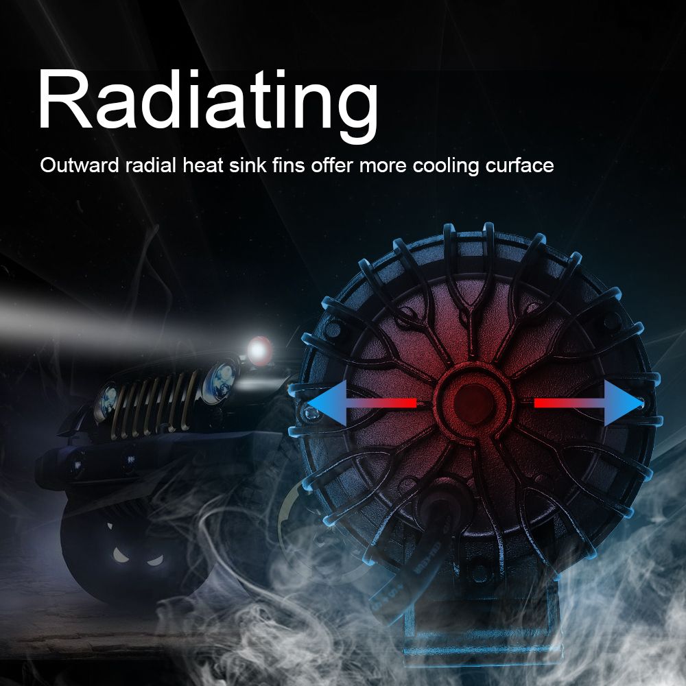 30W 4000lm Red Round/Square LED Working Lights/ Work Lights/ Work Lamp for off-Road Vehicle ATV SUV Truck, Forklift Commerical Vehicle Excavator