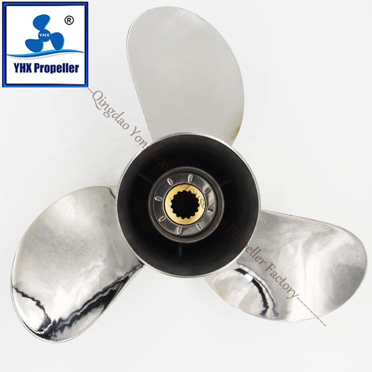 Stainless Steel Marine Outboard Motor Propeller Matched for Tohatsu/Nissan 13X19