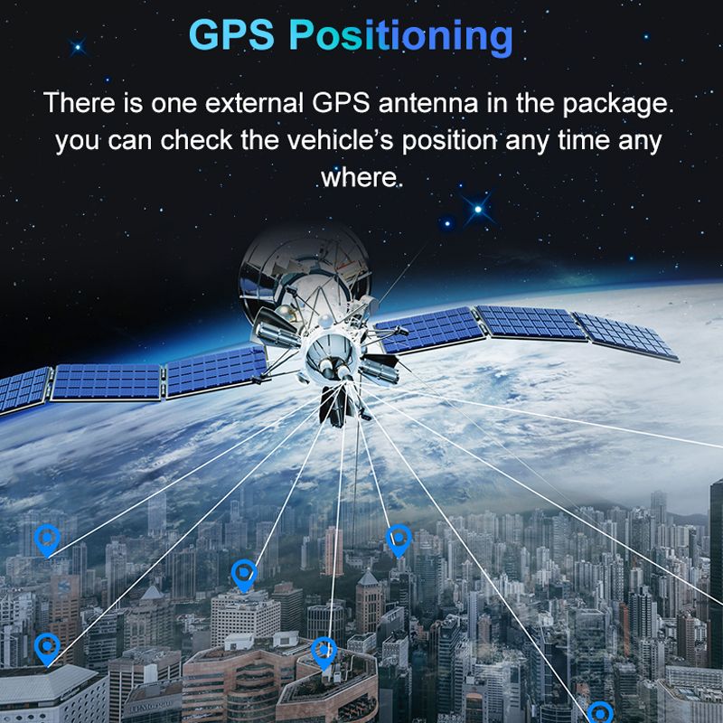 4G WiFi Car DVR Camera 1080P GPS Dashcam with Rearview Camera Dual Lens Video Recorder
