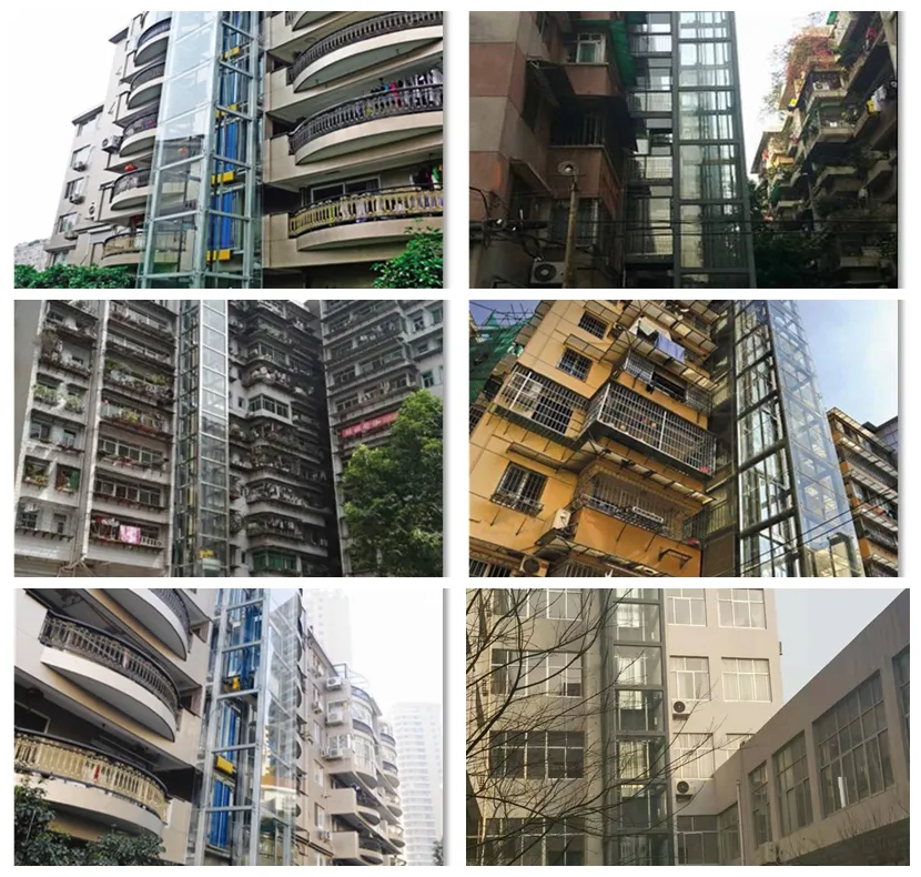 FUJI Brand Hot Sale Small Residential Panoramic Elevator for Villa