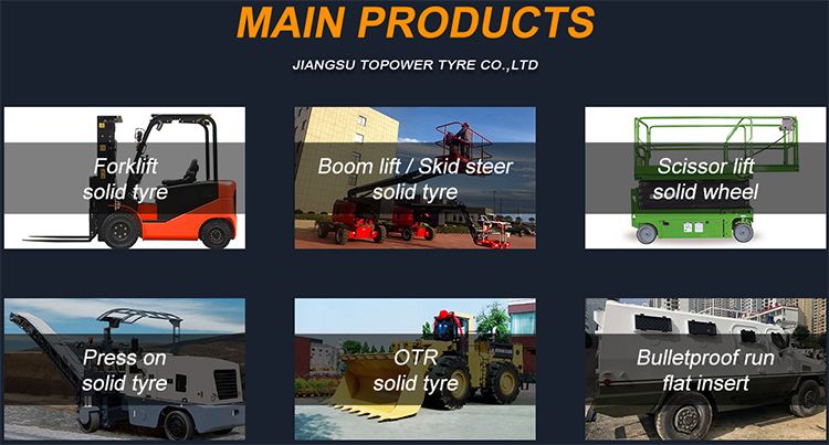 High Load Solid OTR Tire Llantas Mineras Underground Mining Solid Tire 23.5-25 23.5X25 23.5*25