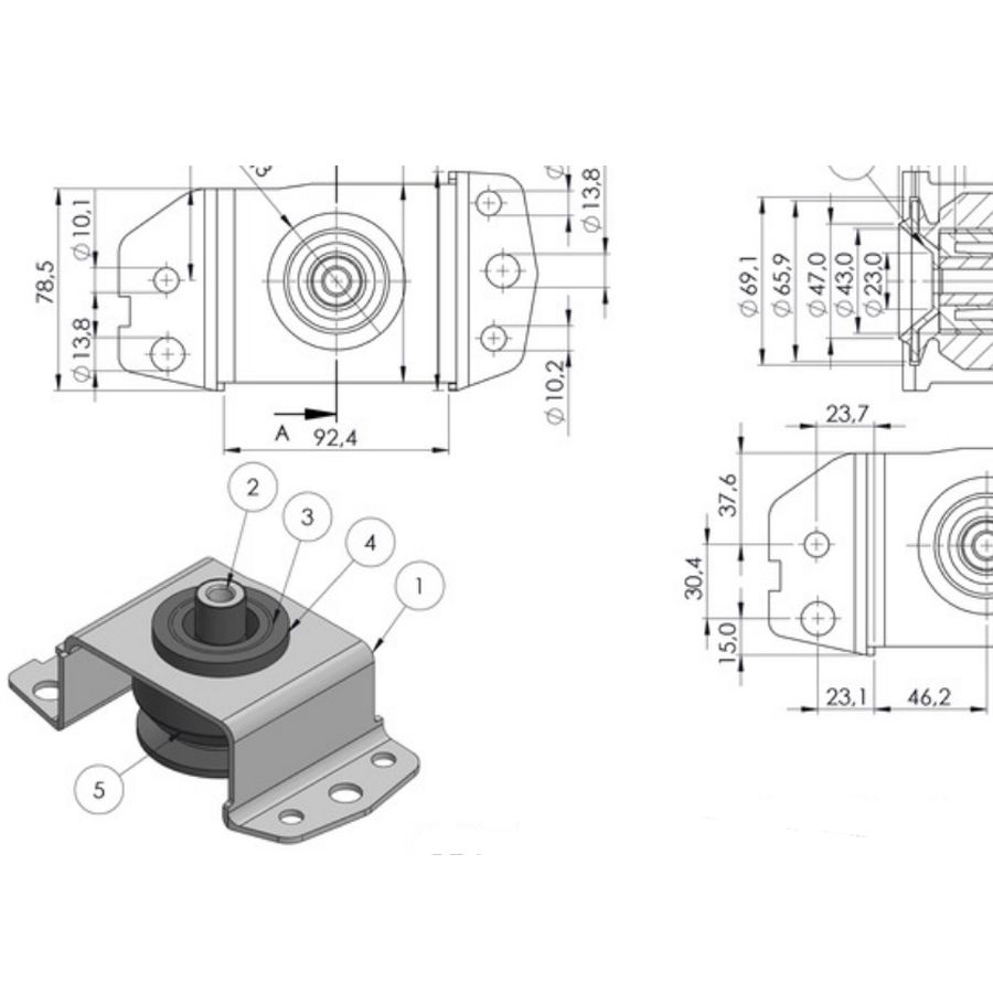 7610541 7.610.541 Engine Mount for FIAT Tempra Tipo