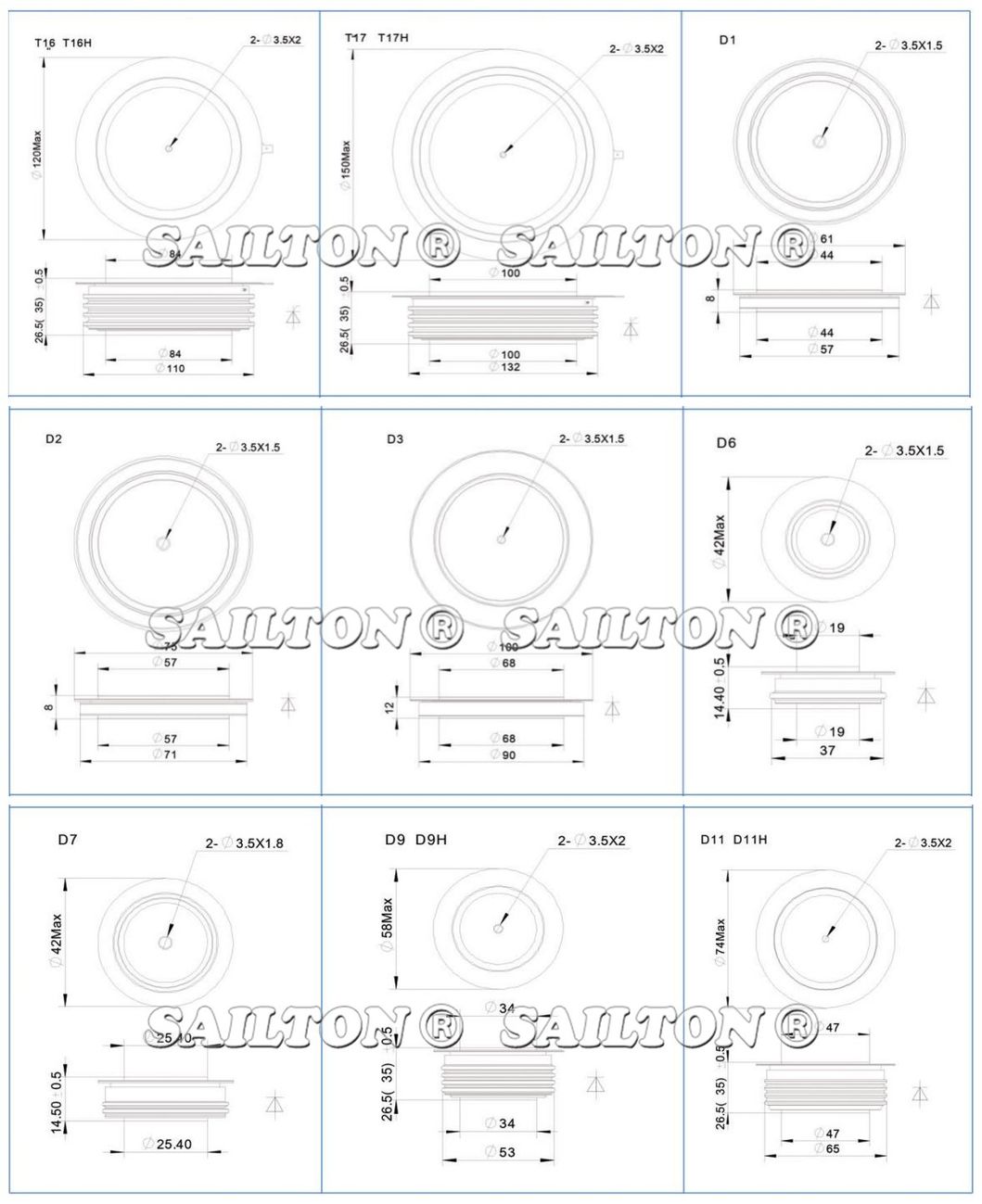 Super Large Current Welding Rectifier Diode